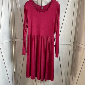 Dark maroon dress